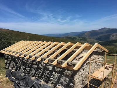 Vista del refugio Cabaña de Fresno
