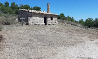 Vista del refugio Cabaña de Juan Ramón
