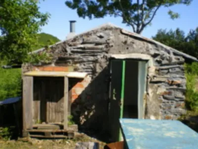 Vista del refugio Cabaña de Usategieta