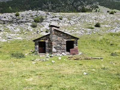 Vista del refugio Cabaña del Cebillonar