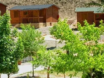 Vista del refugio Cabañas de Javalambre