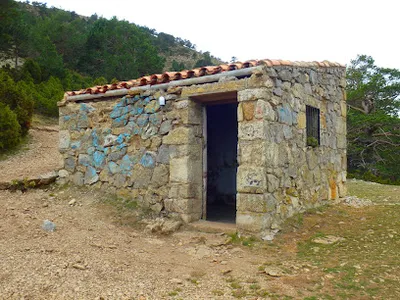 Vista del refugio Caseta de l'Ombria