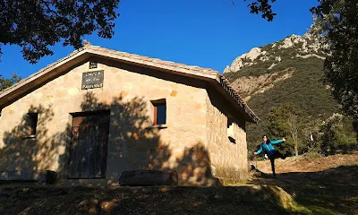 Vista del refugio Choza de Los Pastores