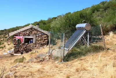 Vista del refugio Chozo de Mollorente