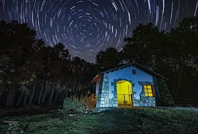 Vista del refugio Chozo La Barga