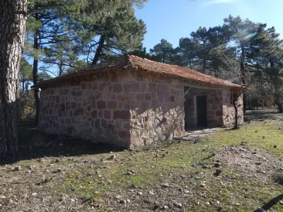 Vista del refugio Refugio del Alto del Pinar