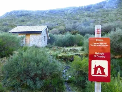 Vista del refugio Refugio el Cuadro