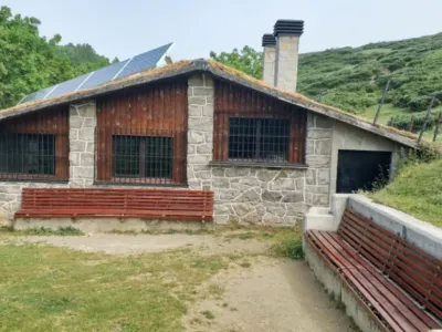 Vista del refugio Refugio Errenaga