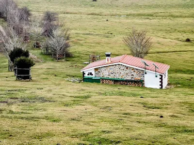 Vista del refugio Refugio Ganguren Mendi Taldea